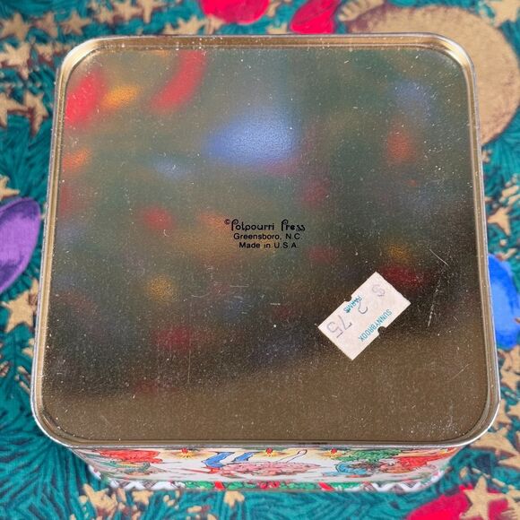 Lot of 2 Vtg Potpourri Press Christmas Tins Nutcracker Ballet and Post Office - Picture 2 of 15